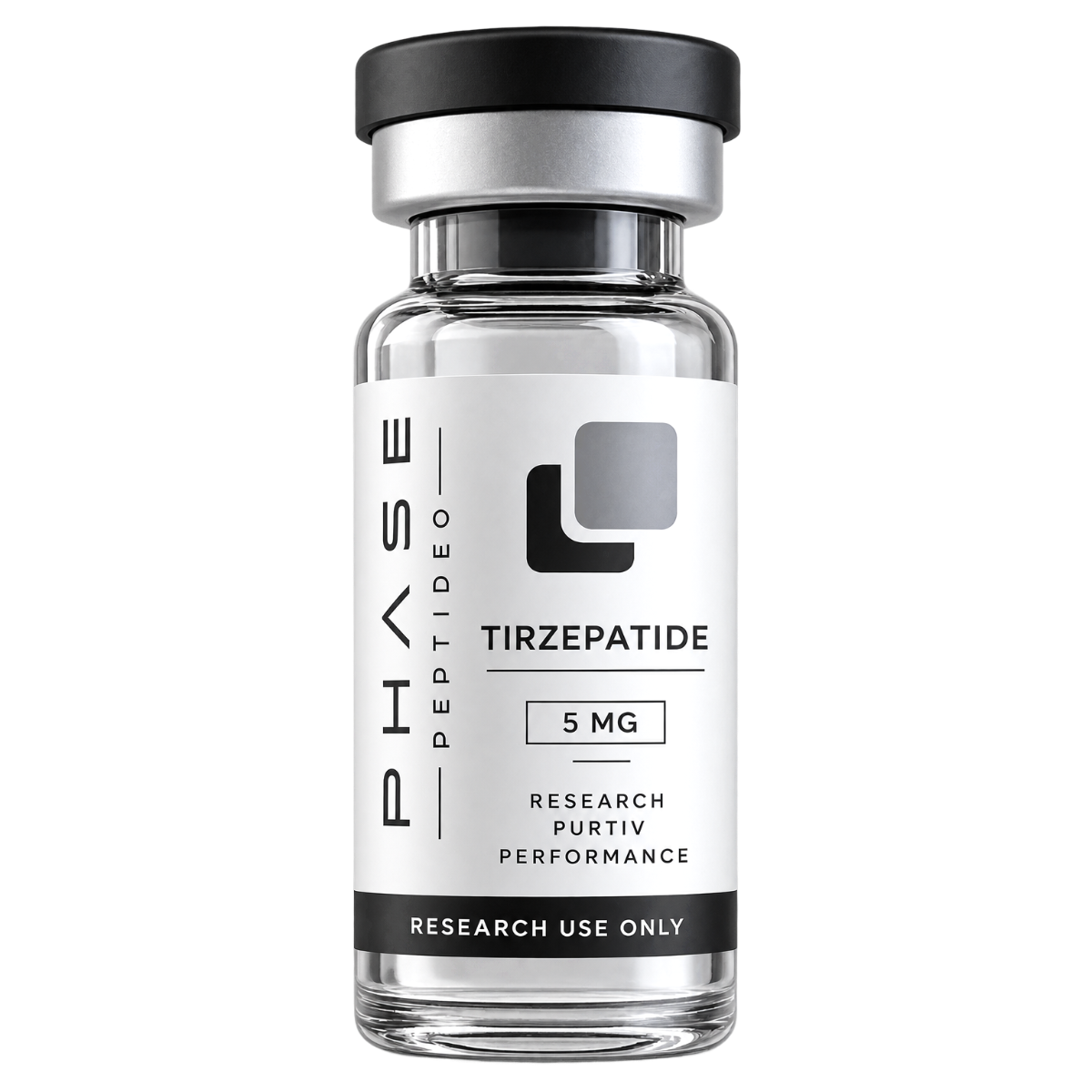 Tirzepatide 5mg research peptide vial